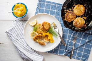 Pan Fried Annand Fish Cakes